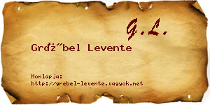 Grébel Levente névjegykártya